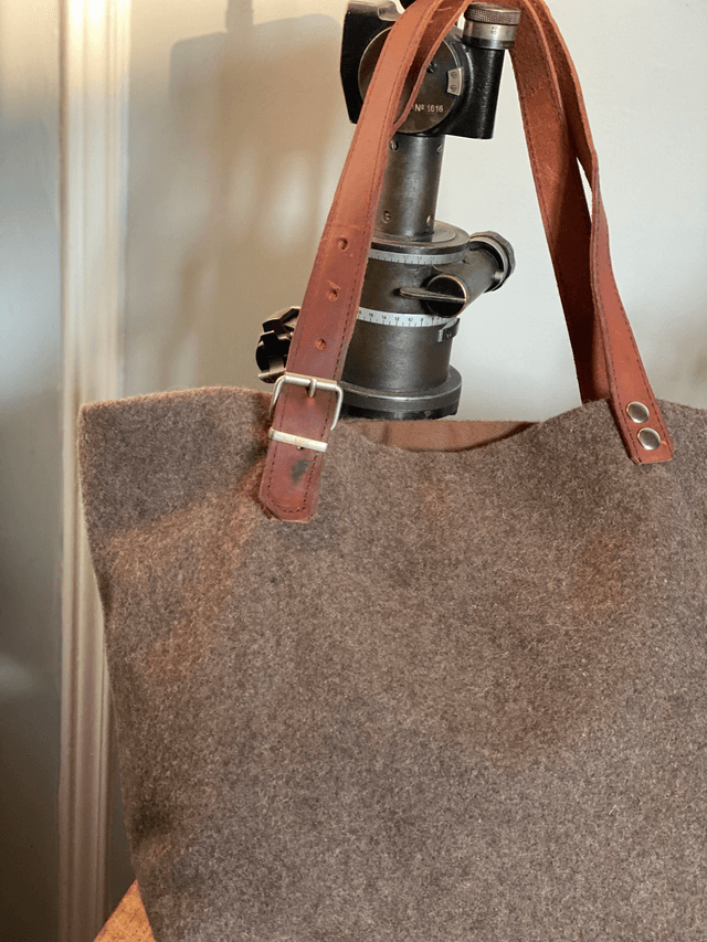 Sac lainage ancienne couverture militaire 